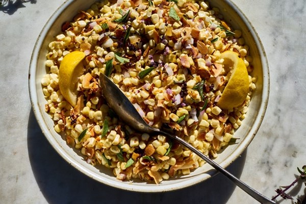 Coconut corn salad
