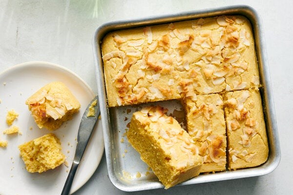 Coconut cornbread