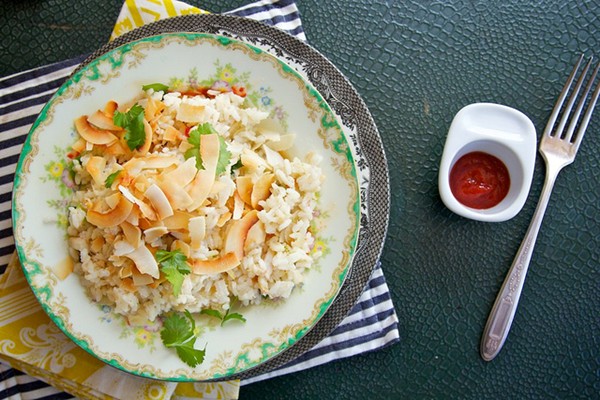 Coconut crab rice