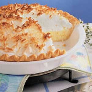 Coconut cream meringue pie