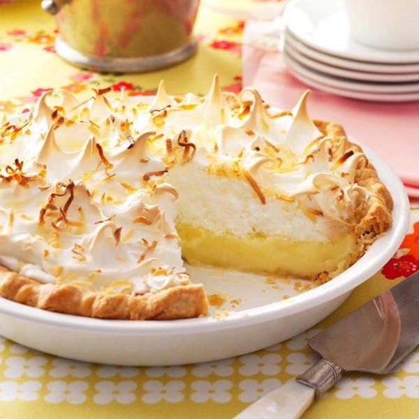 Coconut cream meringue pie