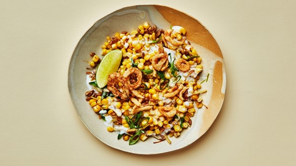 Coconut-creamed corn and grains