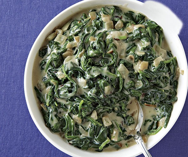 Coconut creamed spinach
