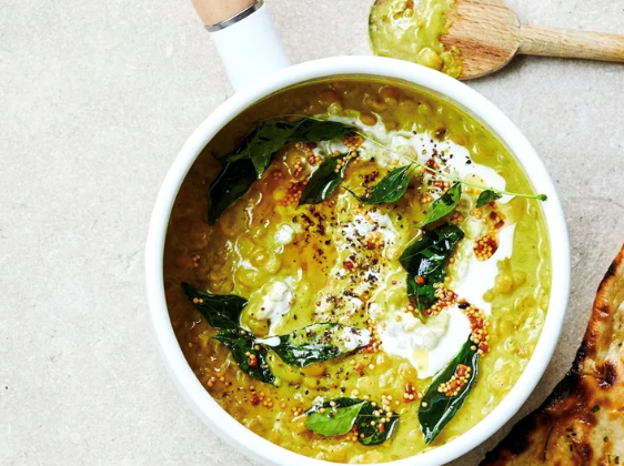 Coconut curried lentils