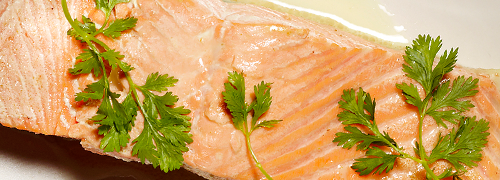 Coconut, curry and lemon grass salmon