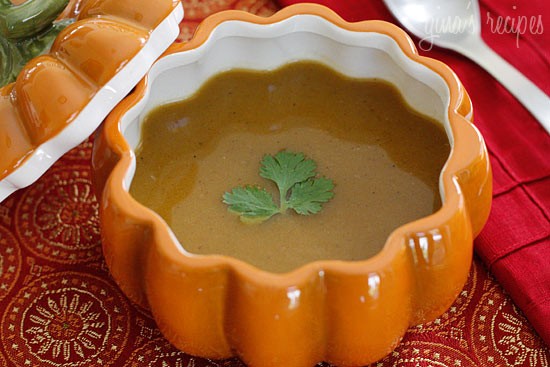 Coconut curry butternut squash soup