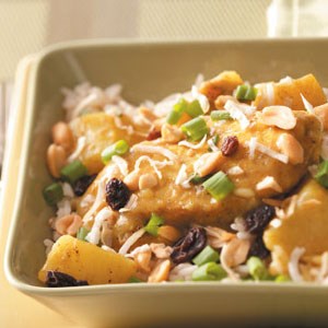 Coconut curry chicken