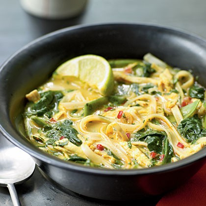 Coconut-curry chicken soup