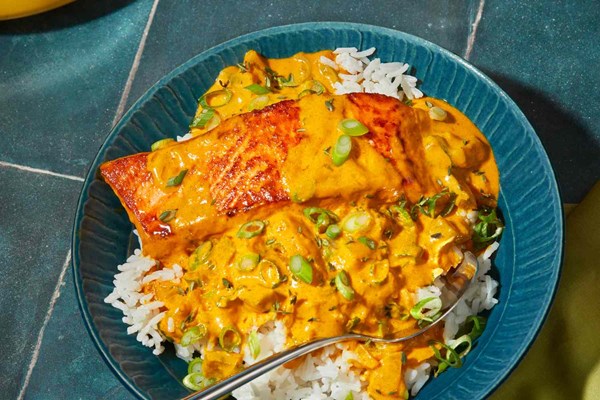 Coconut curry salmon