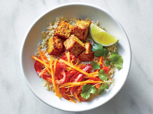 Coconut-curry tempeh bowls