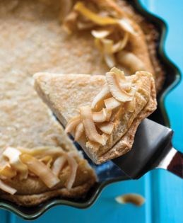 Coconut custard pie