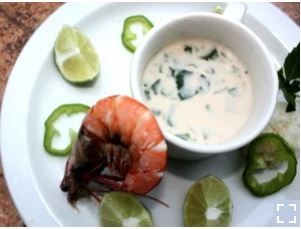 Coconut fish stew with basil and lemongrass