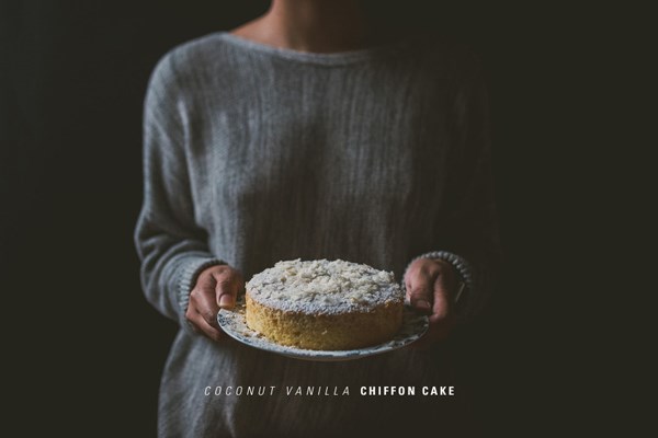 Coconut flour chiffon cake