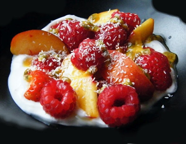 Coconut fruit salad