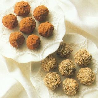 Coconut fruit truffles