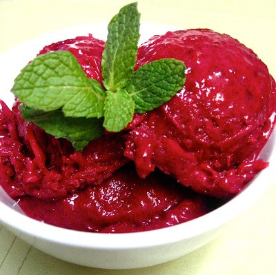 Coconut ginger beet ice cream