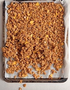 Coconut granola & dried mango