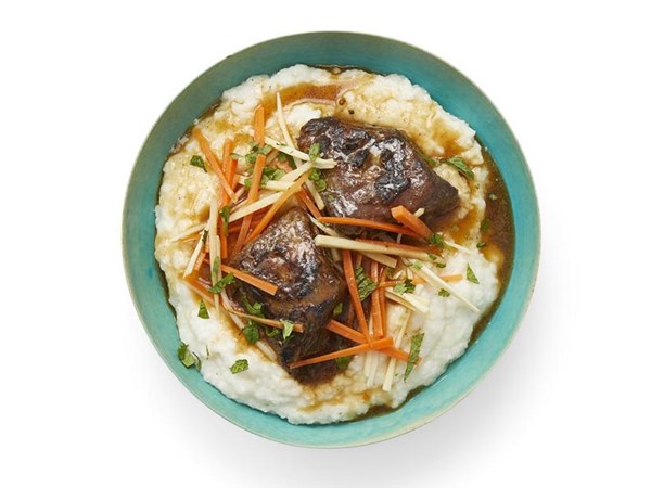 Coconut grits with Vietnamese short ribs