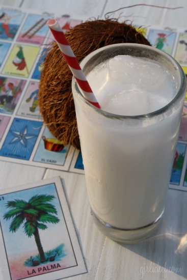 Coconut horchata (horchata de coco)