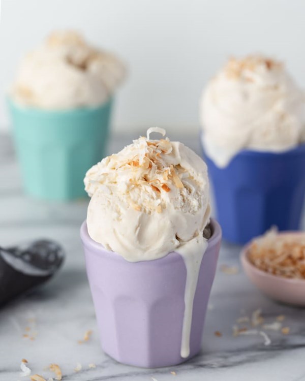 Coconut ice cream