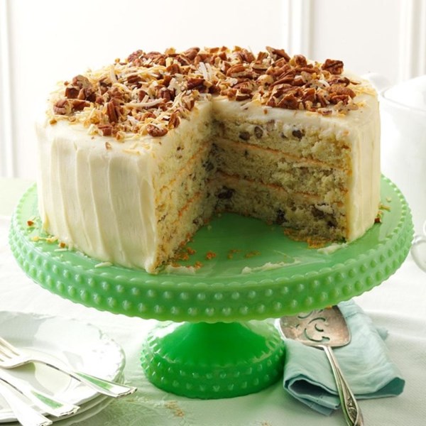 Coconut Italian cream cake