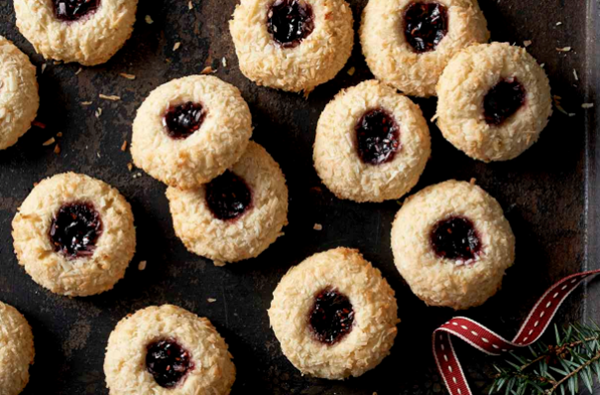 Coconut jam drops