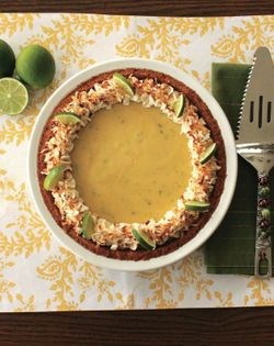 Coconut Key lime pie