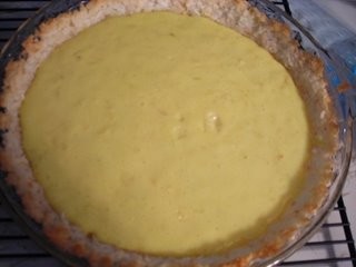 Coconut Key lime pie