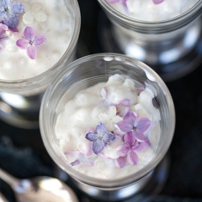 Coconut lilac tapioca