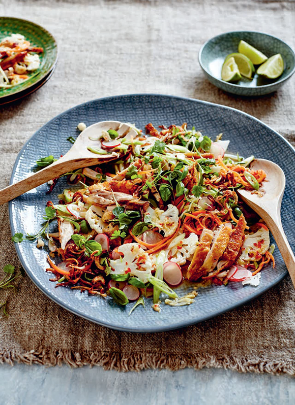 Coconut, lime and lemongrass chicken salad