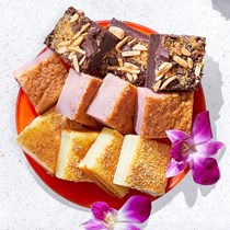 Coconut lime butter mochi