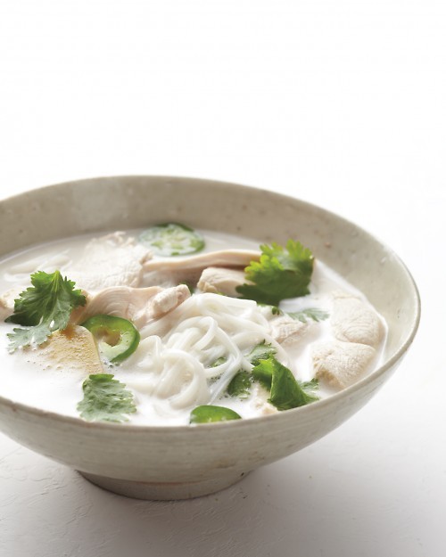 Coconut-lime chicken noodle soup