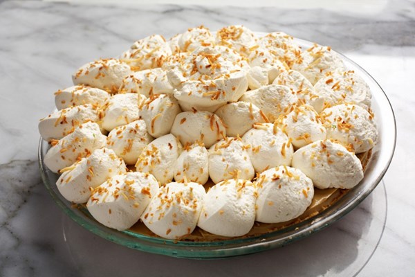 Coconut-lime cream pie