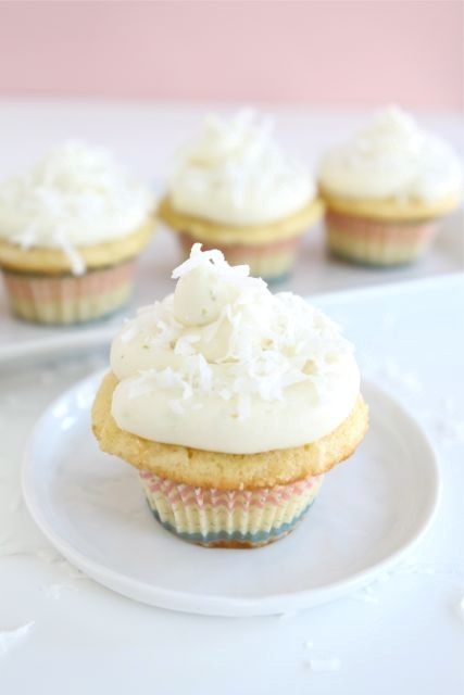 Coconut lime cupcakes