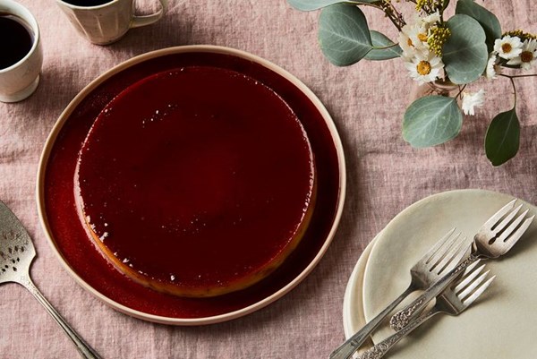  Coconut-lime flan 