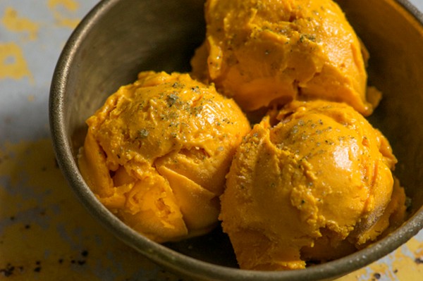 Coconut-lime-palm ice cream