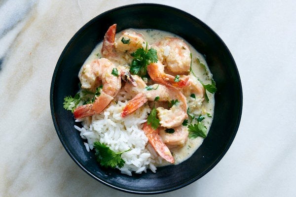 Coconut-lime shrimp