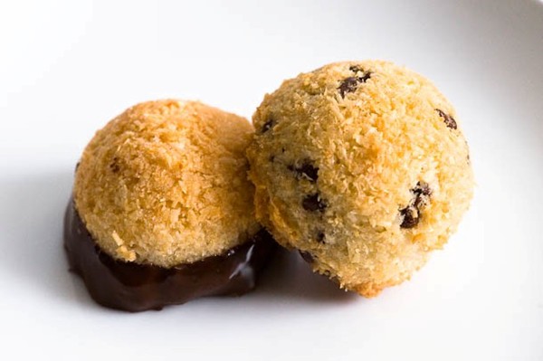 Coconut macaroons (made with desiccated, unsweetened coconut)