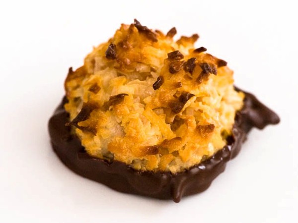 Coconut macaroons (made with moist, sweetened coconut)