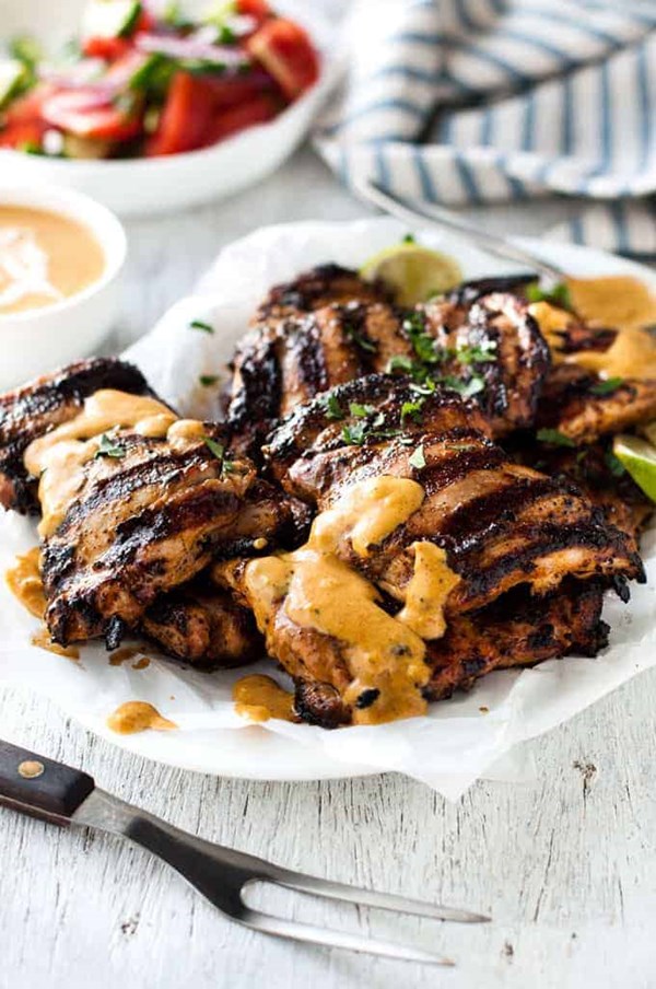 Coconut marinated chicken (grill or stove)