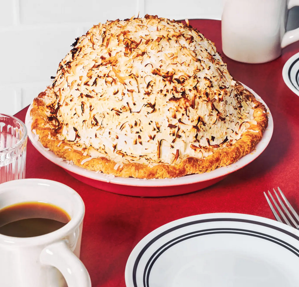 Coconut meringue pie