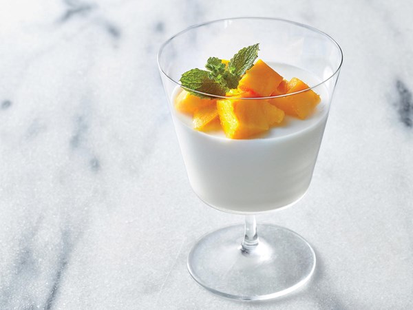 Coconut milk panna cotta