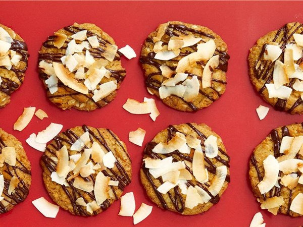 Coconut-oat cookies