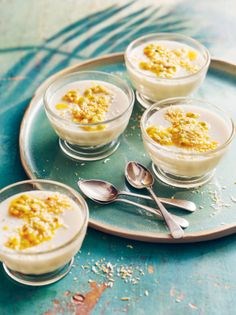 Coconut panna cotta