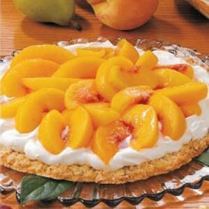 Coconut peach dessert