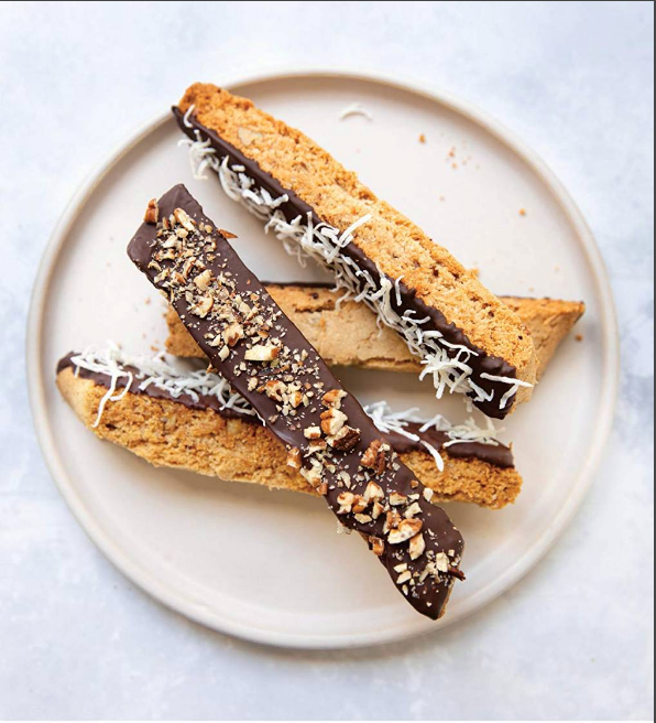 Coconut pecan biscotti