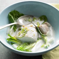 Coconut-poached mahi mahi