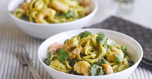 Coconut prawn noodles
