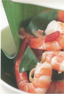 Coconut prawns with chilli
