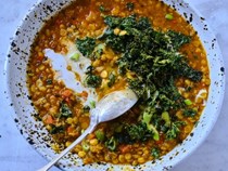 Coconut red lentil soup (Esalen Ayurvedic dal)